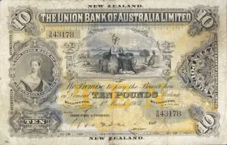New Zealand 10 Pounds - Victoria, 1905 image