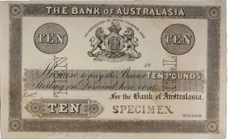 New Zealand 10 Liri,  obverse