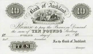 New Zealand 10 Pounds, 1865 image