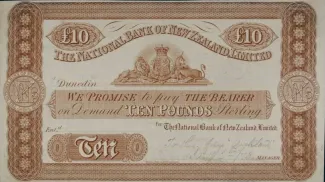 New Zealand 10 Pounds, 1873 image
