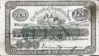 New Zealand 10 Pounds, 1921 image