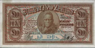 New Zealand 10 Pounds, 1928 image