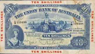 New Zealand 10 Shillings - Victoria, 1920 image