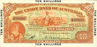 New Zealand 10 Shillings - Victoria, 1923 image