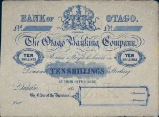 New Zealand 10 Shillings, 1851 obverse