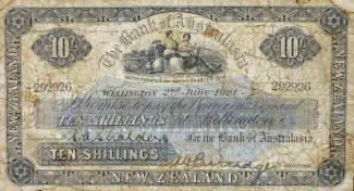 New Zealand 10 Shillings, 1923 image