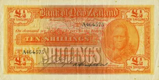 New Zealand 10 Shillings, 1925 image