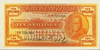 New Zealand 10 Shillings, 1932 image