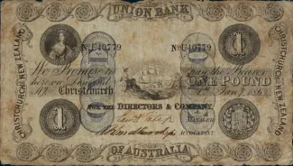 New Zealand 1 Pound - Victoria, 1869 image