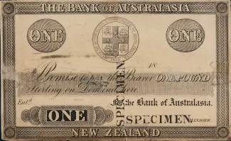 New Zealand 1 Liri, 1850 obverse