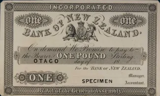 New Zealand 1 Pound, 1862 image