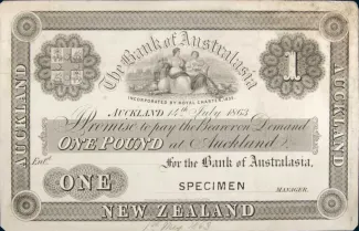 New Zealand 1 Pound, 1875 image
