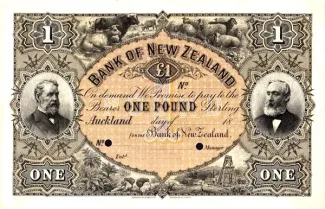 New Zealand 1 Pound, 1880 image