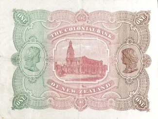 New Zealand 1 Pound, 1889-1895 reverse