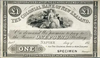 New Zealand 1 Pound, 1890 image