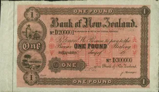 New Zealand 1 Pound, 1916 image