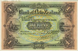 New Zealand 1 Pound, 1924 image