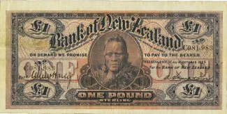 New Zealand 1 Pound, 1925 image