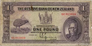 New Zealand 1 Pound, 1934 image