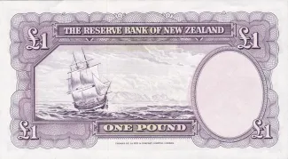New Zealand 1 Pound, 1940-1967 reverse