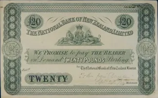 New Zealand 20 Pounds, 1873 image