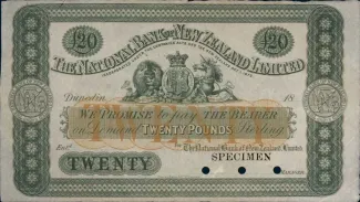 New Zealand 20 Pounds, 1912 image