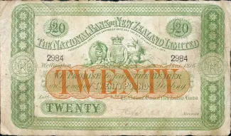 New Zealand 20 Pounds, 1916 image