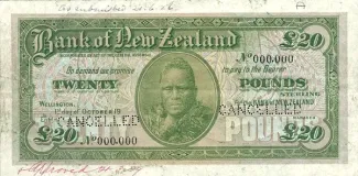 New Zealand 20 Pounds, 1926 image