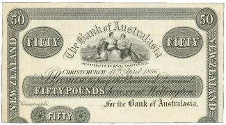 New Zealand 50 Pounds, 1921 image
