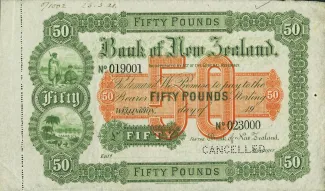 New Zealand 50 Pounds, 1914 image