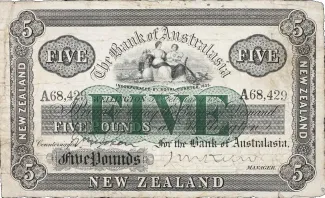 New Zealand 5 Pounds, 1921 image