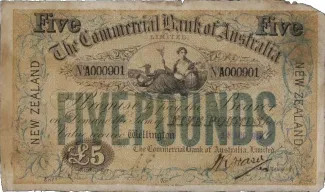 New Zealand 5 Pounds, 1916 image