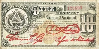Nicaragua 10 Centavos, 1894 image