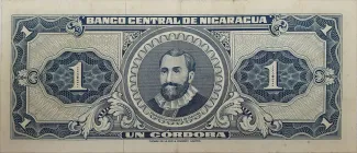 Nicaragua 1 Córdoba, 1968 reverse