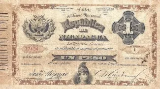 Nicaragua 1 Peso, 1881 image