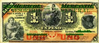 Nicaragua 1 Peso, 1896 image