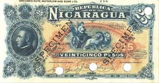 Nicaragua 25 Pesos, 1900 image
