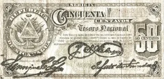 Nicaragua 50 Centavos, 1894 image