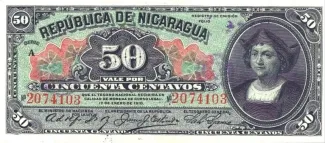 Nicaragua 50 Centavos, 1910 image