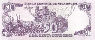 Nicaragua 50 Córdobas, 1979 reverse