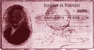 Nicaragua 50 Pesos, 1909 image