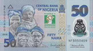Nigeria 50 Naira, 2010 P-37 obverse