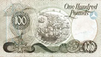 Northern Ireland 100 Pounds, 1981 reverse