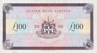 Northern Ireland 100 Pounds, 1990 reverse