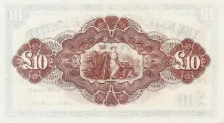 Northern Ireland 10 Pounds, 1929-1933 reverse