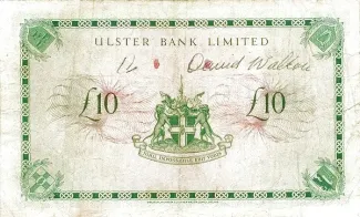 Northern Ireland 10 Pounds, 1966 reverse