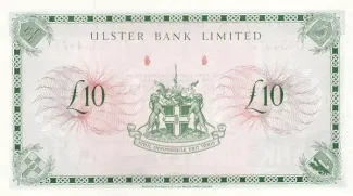 Northern Ireland 10 Pounds, 1971-1989 reverse