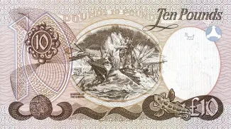 Northern Ireland 10 Pounds, 1987-1993 reverse