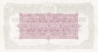 Northern Ireland 20 Pounds, 1923-1965 reverse