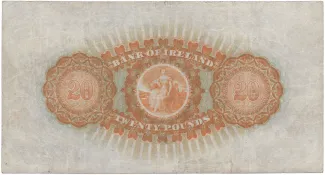 Northern Ireland 20 Pounds, 1929 reverse